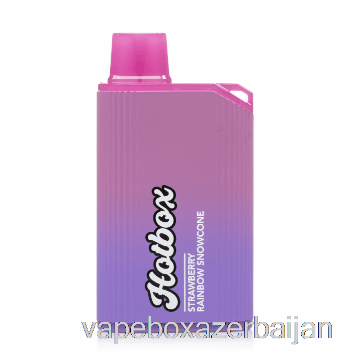 Vape Box Azerbaijan Puff Brands Hotbox 7500 Disposable Strawberry Rainbow Snow Cone